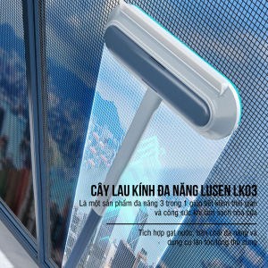 Cây lau kính thông minh gạt chùi kính đa năng 3 đầu trong 1 nhỏ gọn tiện lợi. Lusen LK03