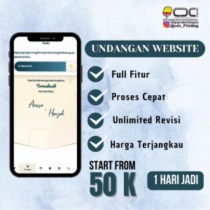 UNDANGAN PERNIKAHAN DIGITAL WEBSITE CANTIK ELEGAN DAN UNIK