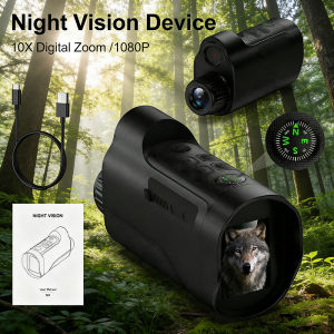 1080P Monoculars Hunting Telescope Camera 10x Digital Zoom 800M 800M Full Dark Viewing 5W Infrared Telescope for Camping Gifts