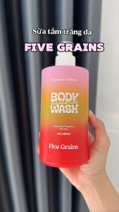 [  Phiên bản cao cấp ] Sữa tắm làm sạch dưỡng ẩm sáng da Five Grains Body Niacinamide Wash 500ml - Việt Nam