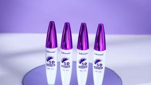 5D Black Mascara Long-Lasting Wear Waterproof Lengthening Lashes Mascara Voluminous Curling Eyelashes Eye Makeup Daily Party Use