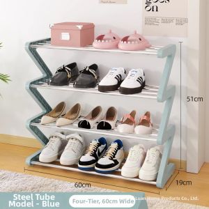 Z-Shaped Easy Assembly Shoe Rack