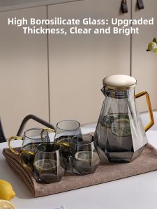 Jeko&Jeko | Cold Resistant High Temperature Glass Pitcher for Home Use Lemon Tea Brewing Large Capacity