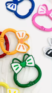 ห่วงล็อคสปริง ห่วง กระต่าย โบว์ ห่วง ขนาด 30mm สำหรับ งานฝีมือ DIY พวงกุญแจ