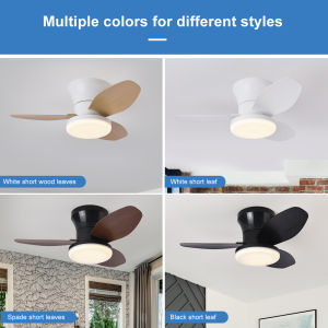 LED Ceiling Mounted Living Room Fan Light Nordic Restaurant Decorative Ceiling Fan Household Minimalist Electric Fan Light