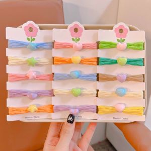 หนาขึ้น ผ้าเช็ดตัวสําหรับเด็กความยืดหยุ่นสูงทนทานรูปดาว < Ne2> Bun อุปกรณ์เสริมผมสําหรับสาว Candy สีหัวใจ