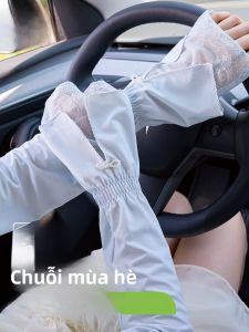 MiiOW | Tay lụa chống nắng mùa hè cho nữ Tay lụa chống tia UV dài ren thoáng khí Tay lụa chống nắng rộng rãi Tay lụa chống nắng thoáng khí