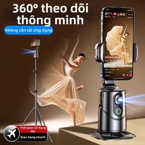 JZXS | Đế Chụp Video Thông Minh Kết Nối Điện Thoại Có Tính Năng Nhận Diện Khuôn Mặt Quay 360 Độ Phát Sóng Trực Tiếp Tự Động Theo Dõi và ổn Định Hình Ảnh