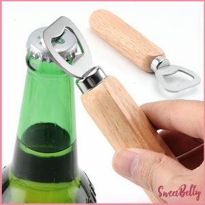 Sweet Belly ที่เปิดฝาขวด ด้ามจับไม้ ที่เปิดฝาขวดน้ำอัดลม สแตนเลส Bottle Opener