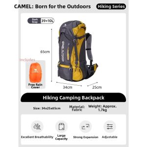 CAMEL | Large Capacity Professional Climbing Backpack