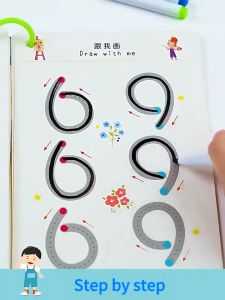 Little Buddy Tracing Workbook For Kids Learning Materials Pen Control Training Writing Materials Coloring Rabbit Book