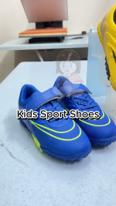 Kids boys training football shoes size 31-36 kasut bola sepak budak kids sport shoes futsal shoes budak kasut