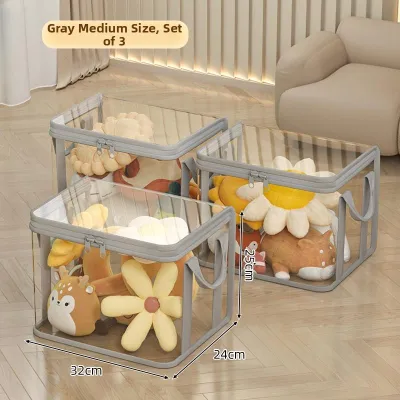 Transparent Large Capacity Toy Storage Box