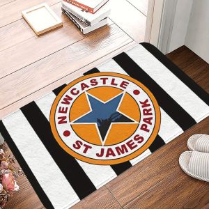 Thảm Chùi Chân Chống Trượt VIKAMA Newcastle St James Park Dành Cho Người Hâm Mộ Bóng Đá Thảm Trải Sàn Lối Vào Phong Cách Hiện Đại Polyester Dirt Trapper Để Trang Trí Quầy Bar Tại Nhà
