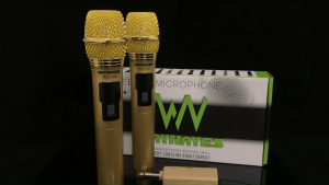 RAYHAYES Wireless Microphone Bluetooth UHF Rechargeable Dynamic Microphone for Karaoke Performance