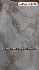 Wallpaper Dinding Marble Marmer Glitter Gold untuk Ruang Tamu Kantor Lobby Walpaper Vinyl Murah
