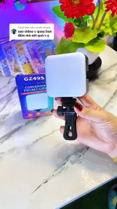 Đèn Led GZ49S Hỗ Trợ Ánh Sáng Chụp Ảnh Quay Video Sạc Pin 3 Chế Độ Ánh Sáng Nhỏ Gọn Gắn Nhiều Thiết Bị Hello Store