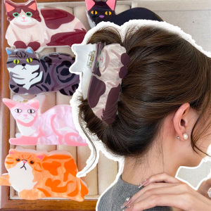 กิ๊บติดผมอะคริลิคกิ๊ฟติดผมรูปกิ๊บหนีบผมรูปสัตว์ที่หนีบผมปากปลาฉลามแมวน่ารักน่ารักสร้างสรรค์เครื่องประดับผมบุคลิกภาพ