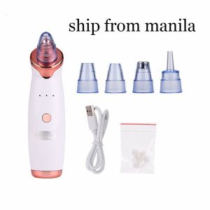 MELEDE Facial Cleaning 5 Tips Blackhead Remover Face Deep Nose Cleaner T Zone Acne Extractor Pore Pimple Removal Electric Vacuum Suction Facial Diamond Beauty Clean Device Multifunctional Skin Tool