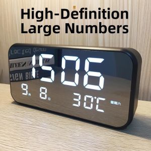TEKANAI | Digital LED Alarm Clock with Calendar and Temperature