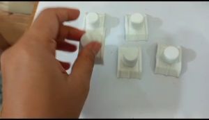 Caping roof seal putih untuk atap UPVC /20pcs pengencang