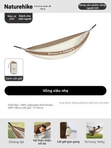 NatureHike | Ghế Đu Võng Lưới In Họa Tiết Cho Bố Mẹ Và Con