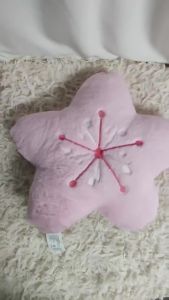 Super Soft Ins Pink Cherry Blossom Flower Pillow Princess Style Pillow for Living Room Adult Cute Niche Gift for Valentines Day