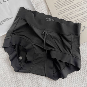 Soft Autumn ~ Glutinous Skin Modal Cotton Young Adult Underwear Plaid Traceless Ventilation Mid-Waist Underwear for Women Minimalist