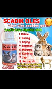 SCADIK OBAT SCABIES GUDIK PADA HEWAN TERNAK KELINCI HAMSTER ANJING DLL