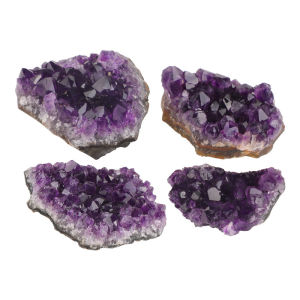 20-30g 30-40mm Amethyst Geode Natural Crystal Quartz Stone Wand Point Energy Healing Mineral Stone Rock Home Decor Geode 1PCS