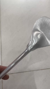 Sạn nhôm máy bay dày sạn xào rau sạn chiên cá nhôm nguyên chất chiên bánh xèo xào rau muống Size Nhí 25x7cm