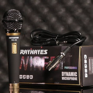 RAYHAYES RD-4S ไมโครโฟนไดนามิก ทำจากโลหะ เหมาะสำหรับการร้องคาราโอเกะและการรวมตัวในครอบครัว