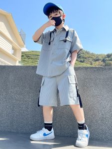 Bộ Đồ Mùa Hè Cho Bé Trai Coolini 2024 Bộ Đồ Hai Mảnh Phong Cách Thể Thao Vải Polyester Trang Phục Trẻ Em Hợp Thời Trang