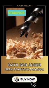 MATA BOR PENDEK AUGER BIT STAMVICK 3/4\\\" x L8 dan 5/8 BAGUS BERKUALITAS