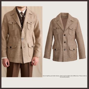 Wool Retro British Leisure Warm Commuter Jacket