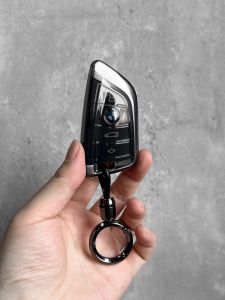 Ultra-Thin Silicone Key Cover for BMW 5 Series 530Li 3 Series 325Li I3 X3 Ix3 Mens Full Wrap Transparent Car Key Holder