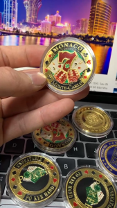 Đồng xu phỉnh POKER may mắn Xu dằn bài Poker guard Card guard Chip guards Đồng xu bảo vệ bài