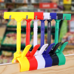 POP Advertising Price Tag Holder Stand up Stall Display Shelf Thumb Clip Special Promotion Showboard Price Clip Fixed Clip