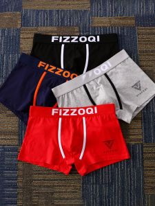 Mid-Waist Cotton Boxer Shorts for Men Comfortable Animation Patterned Underwear Movement Focused Mid-Length Pants for Youth