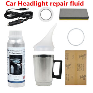 300g Full Set Car Headlight Chemical Polishing Kit Repair Fluid Liquid Polymer Restoration Headlamp Refurbishment Tool Car ligh