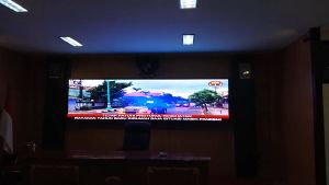 Running Text RGB Videotron Full Colour 100x400Cm Wifi Lan P5 Indoor
