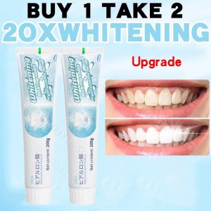【BUY 1 TAKE 2】Teeth Whitening Toothpaste Peppermint Food Graded Family Baking Soda Fresh Minty Rich Whitening toothpaste 200g - scoban Fresh breathing reduces plaques plaques counteract oral care oral care for home VC