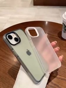 CASE Cocok Untuk iPhone 13 11 12 mini 14 15 Pro  MAX  XR  XS  MAX  7Plus  8Plus SE 7 8 6 6 S Plus  2023  iPhone  Icy Silicone phone case