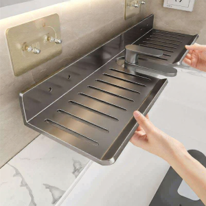 Wall Mounted No Drill Bathroom Shelf