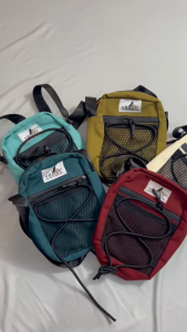 Vitlexs Tas Mini Slingbag Pria Wanita Bahan Canvas Anti Air Tas Selempang Anti Air Cowok Cewek