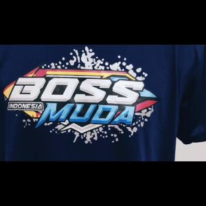 BAJU KAOS DISTRO BOSS MUDA TETAP BANGKIT DIMASA SULIT