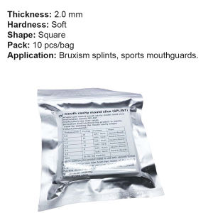 JNSUR 0.5-3.0mm Dental Orthodontic Piece Splint Retainer Vacuum Hard/Soft Thermoforming Material Square/Round Denture Forming