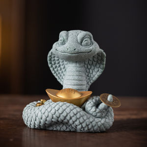 Elite Chinese Zodiac Snake Year Wealth Attractor Living Room Decorative Ornaments High-end Craftsmanship Gift Lucky Symbol