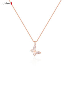ajidou | Butterfly Pendant Necklace Light Luxury High-end
