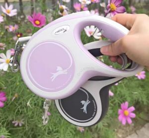 Teekland Retractable Dog Leash Durable Nylon Pet Walking Leash Automatic Extending Cat Lead Rope for Small Medium Large Dogs FLEXI New Comfort Series 3m 5M 8M